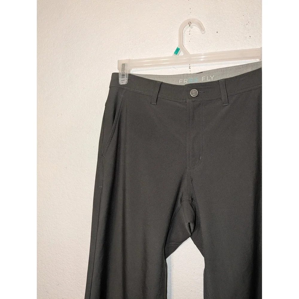 Free Fly Men Nomad Pants 32x32 Dark Olive Green Stretch Performance Trousers